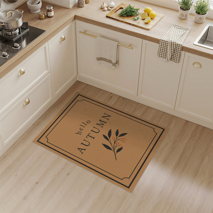 Hello Autumn Berry Branch Area Rug