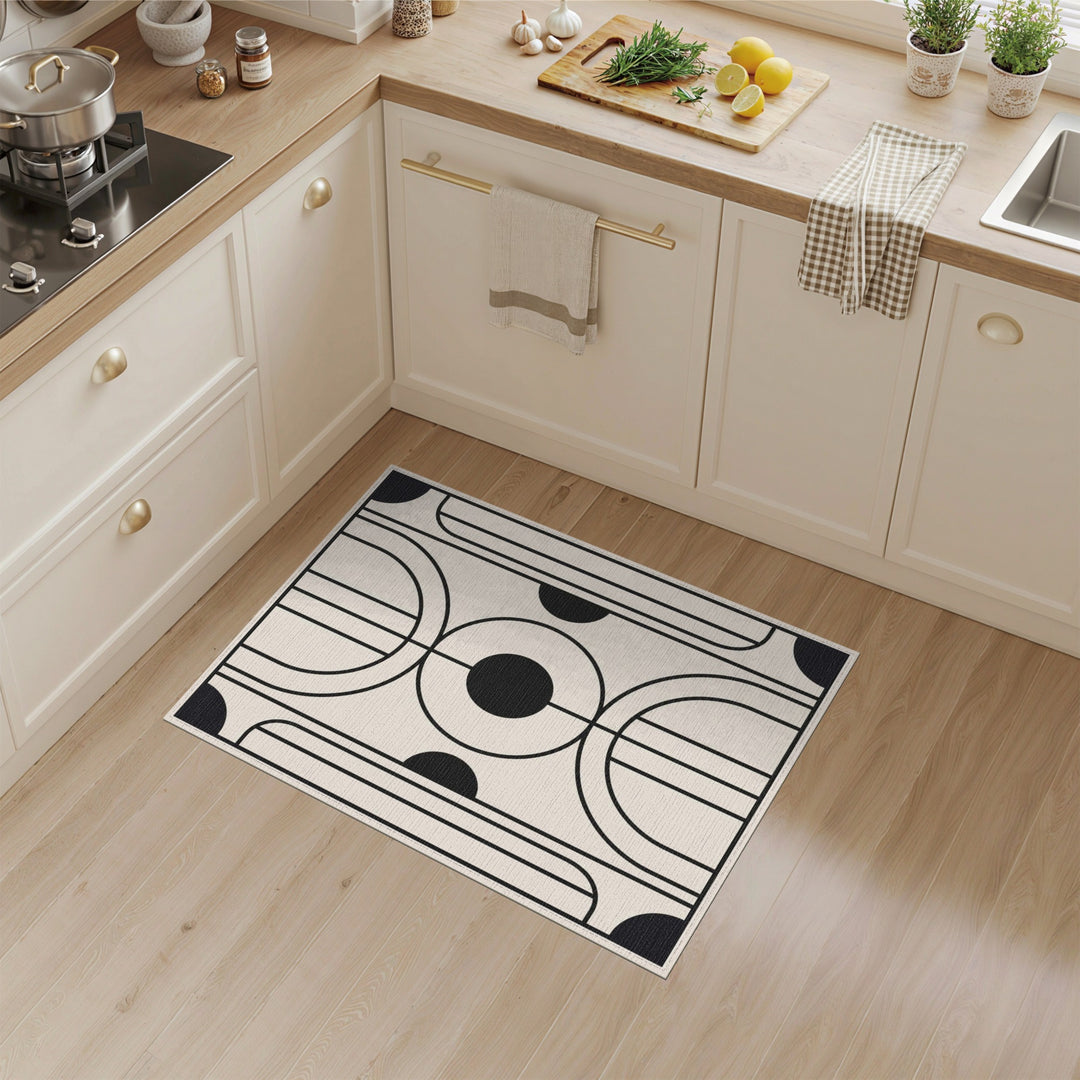 Modern Geometric Arch Area Rug