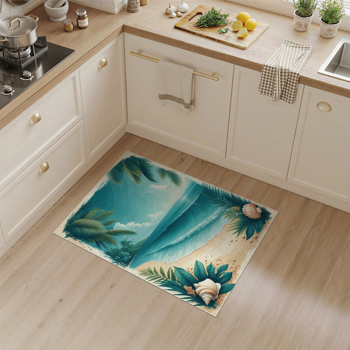 Coastal Wave Palm Beach Area Rug