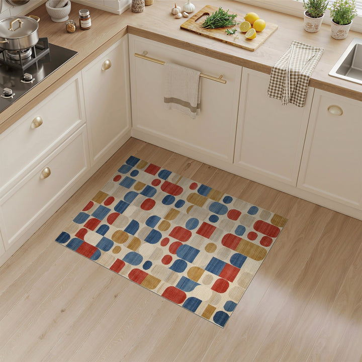 Modern Geometric Multi-Color and Patterns Area Rug