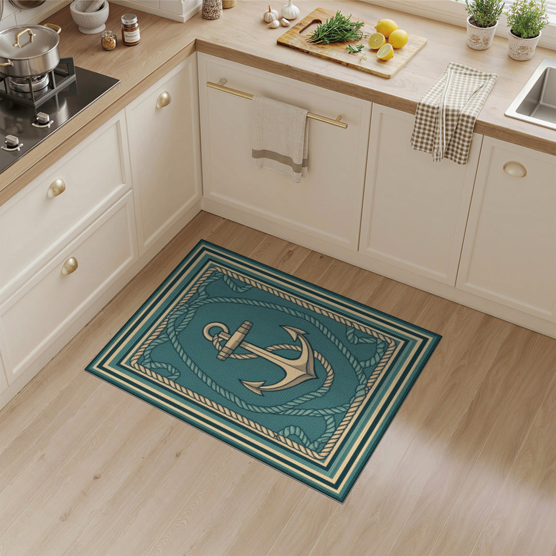 Coastal Anchor Rope Area Rug