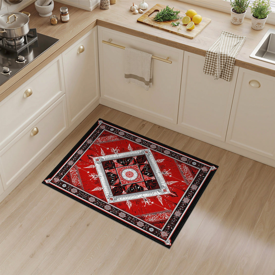 Red Heritage Tribal Red Heritage Tribal Diamond Area Rug