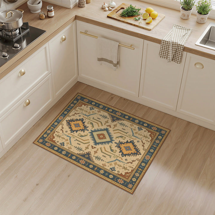 Heritage Tribal Blue Area Rug