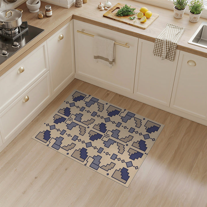 Modern Geometric Beige Area Rug