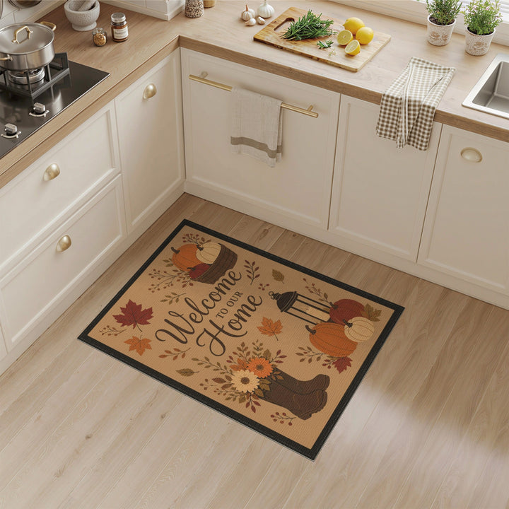 Fall Harvest Welcome Area Rug