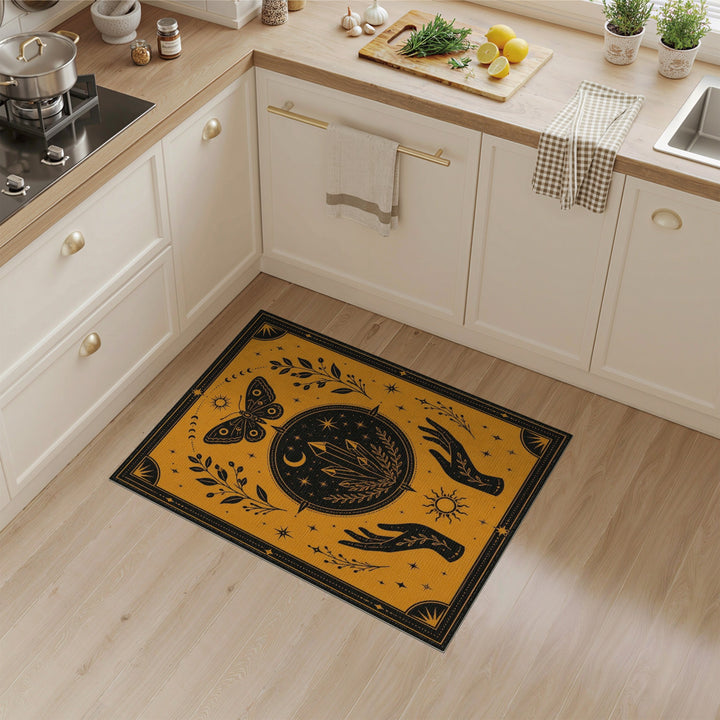 Mystic Crystal Butterfly Area Rug