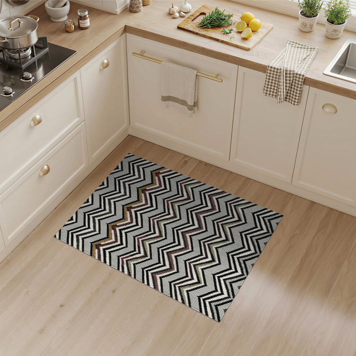 Bold Chevron Zigzag Area Rug