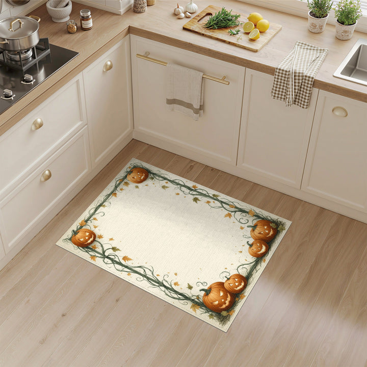 Autumn Pumpkin Vine Area Rug