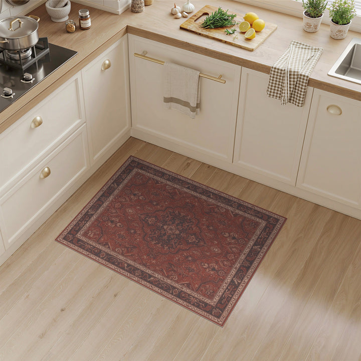 Red Persian Medallion Area Rug