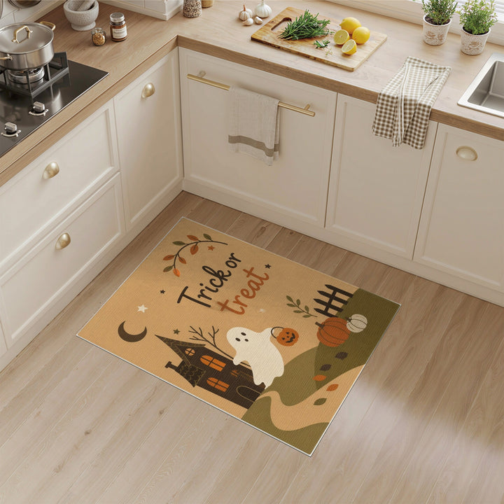Trick or Treat Ghost Halloween Area Rug