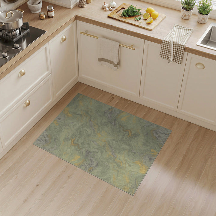 Green Marble Green Marble Swirl Area Rug