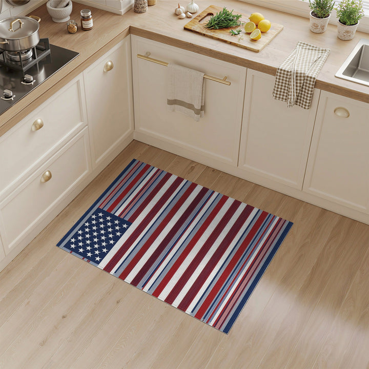 American Flag Stars and Stripes Area Rug