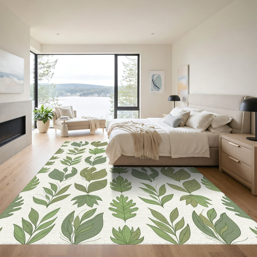 Verdant Foliage Medley Repeat Rug