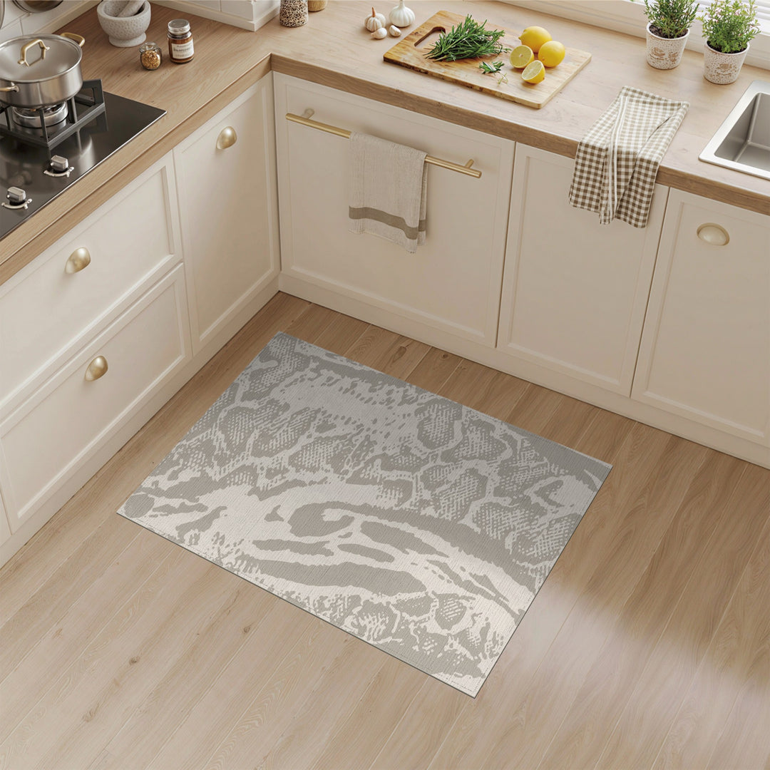 Beige Abstract Pattern Area Rug