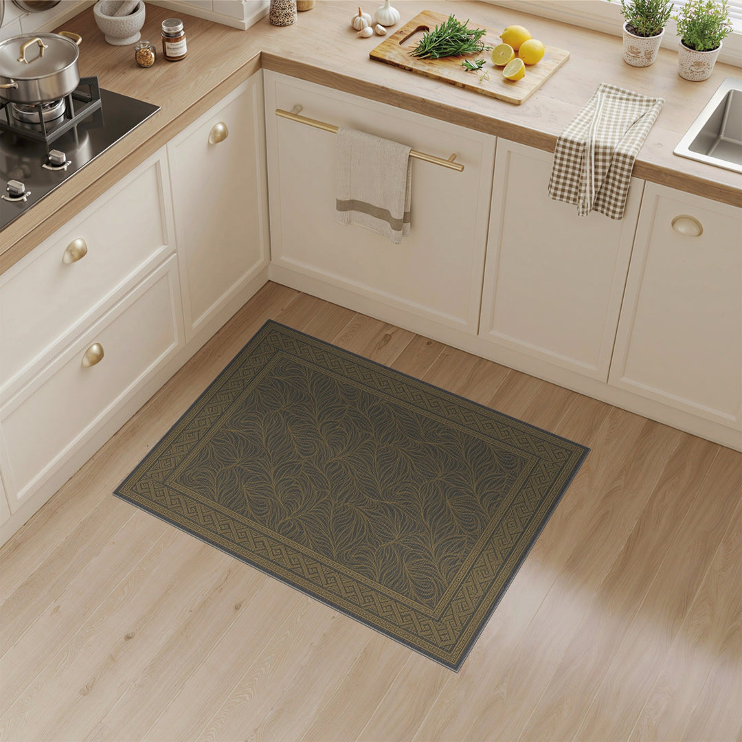 Gold Leaf Vintage Area Rug