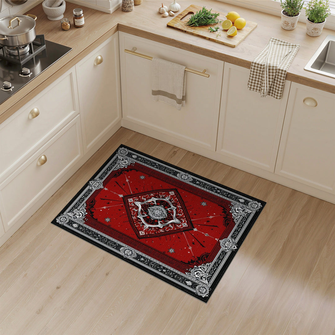Traditional Persian Red Ornate Medallion Area Rug