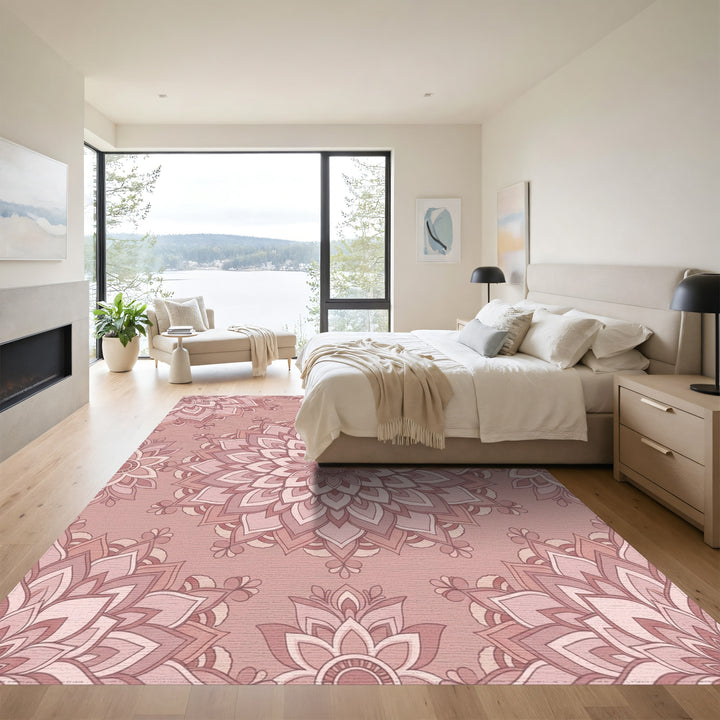 Rose Medallion Floral Arrangement Rug