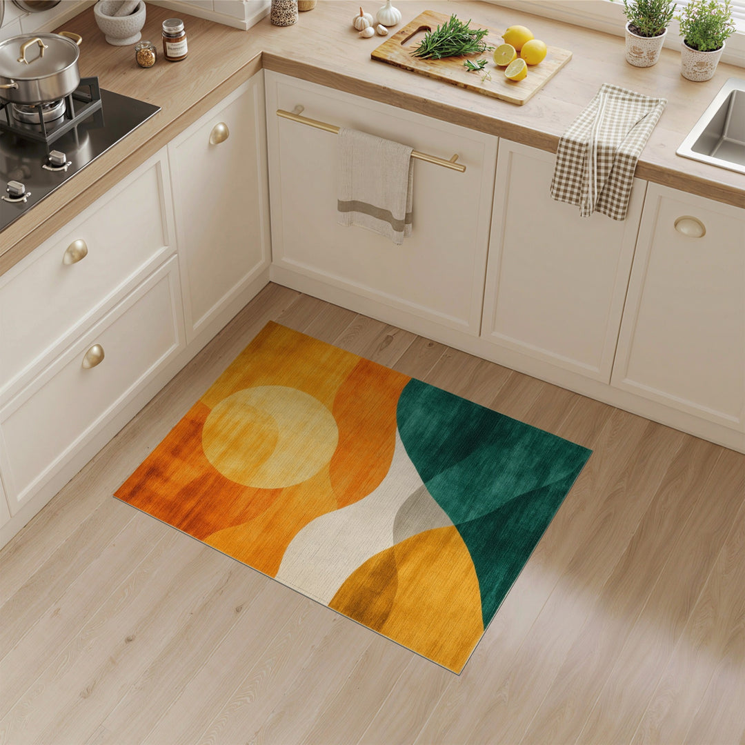 Abstract Horizon Wave Area Rug