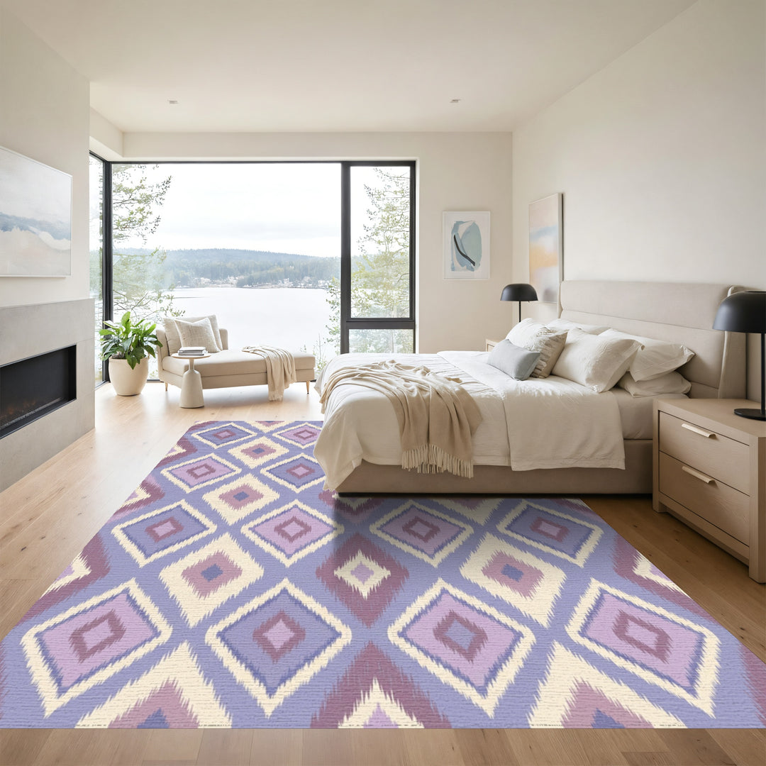 Shaggy Diamond Lavender Plum Rug