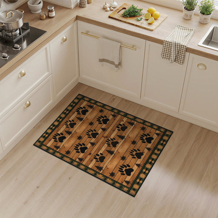 Bear Paw Rustic Area Rug