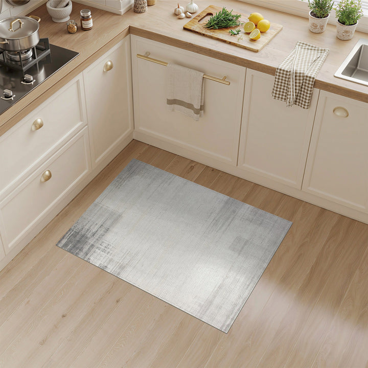 Grey Abstract Area Rug