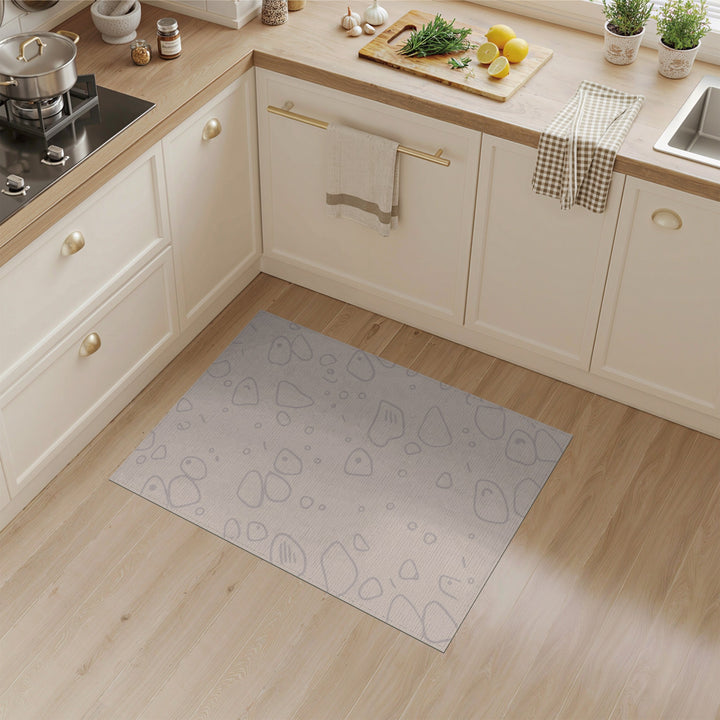 Beige Abstract Area Rug