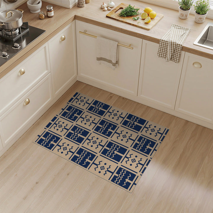 Navy Heritage Tribal Area Rug