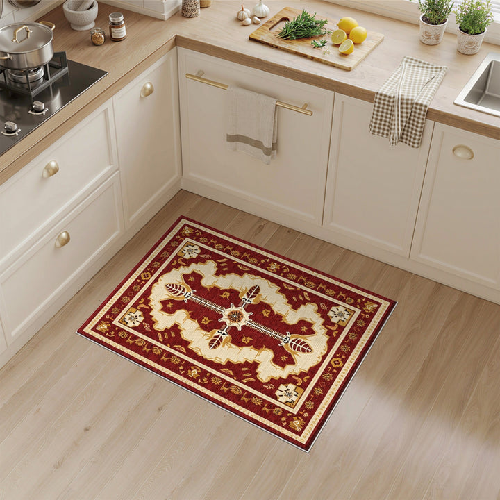 Red Persian Medallion Area Rug