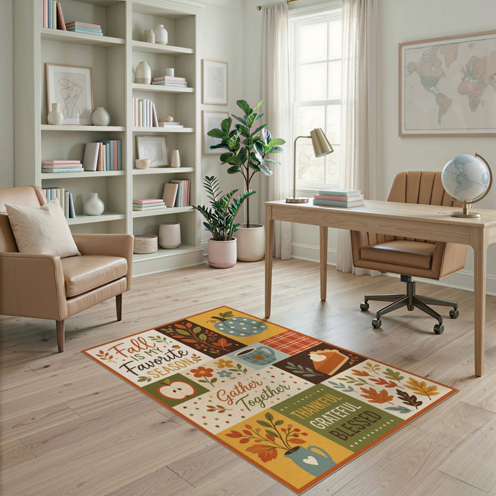 Fall Favorites Autumn Patchwork Rug