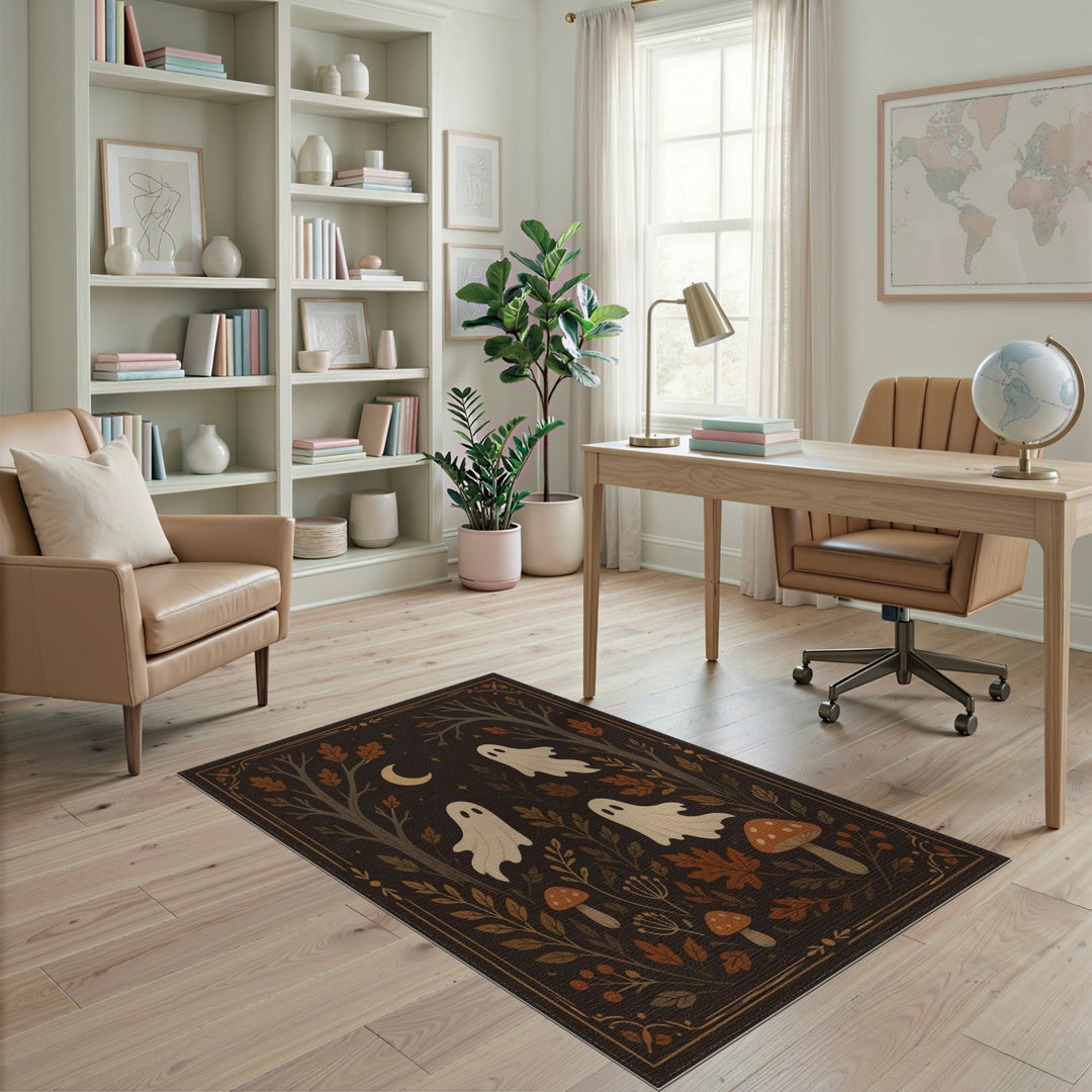 Ghost Forest Halloween Area Rug