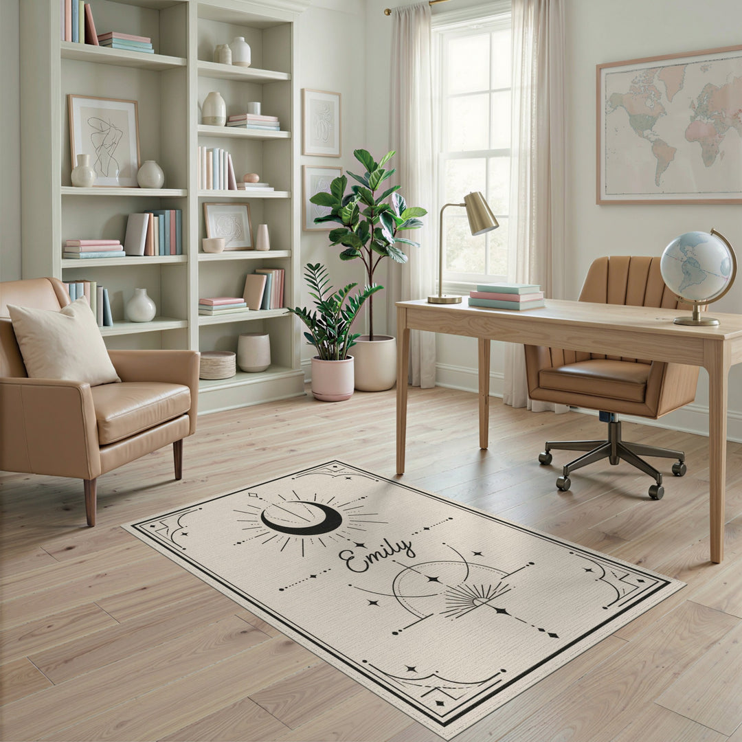 Emily Celestial Moon Area Rug