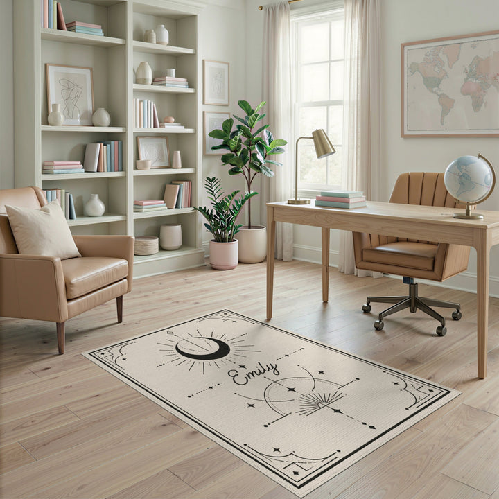 Emily Celestial Moon Area Rug