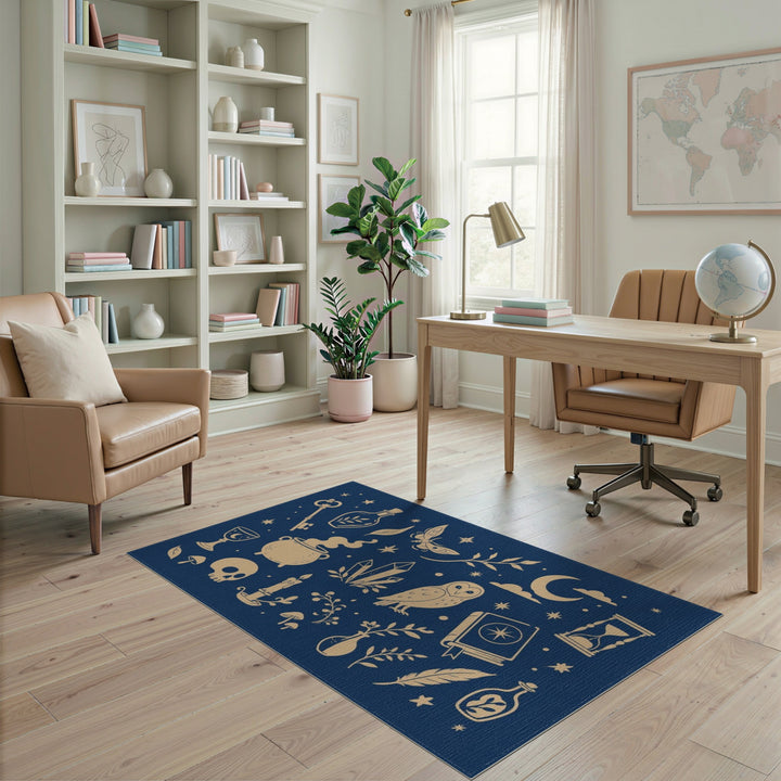 Mystic Celestial Blue Area Rug