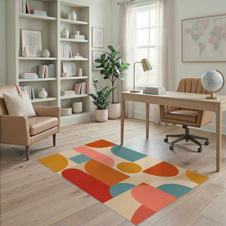 Multi-color and Patterns Geometric Modern Multi-Color Geometric Modern Area Rug