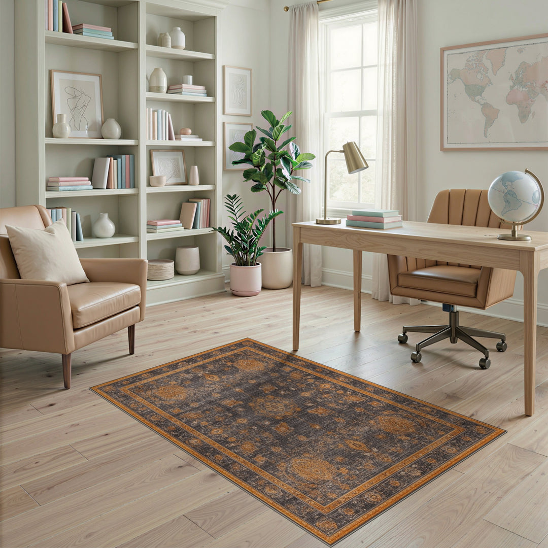 Grey Distressed Vintage Grey Distressed Vintage Area Rug