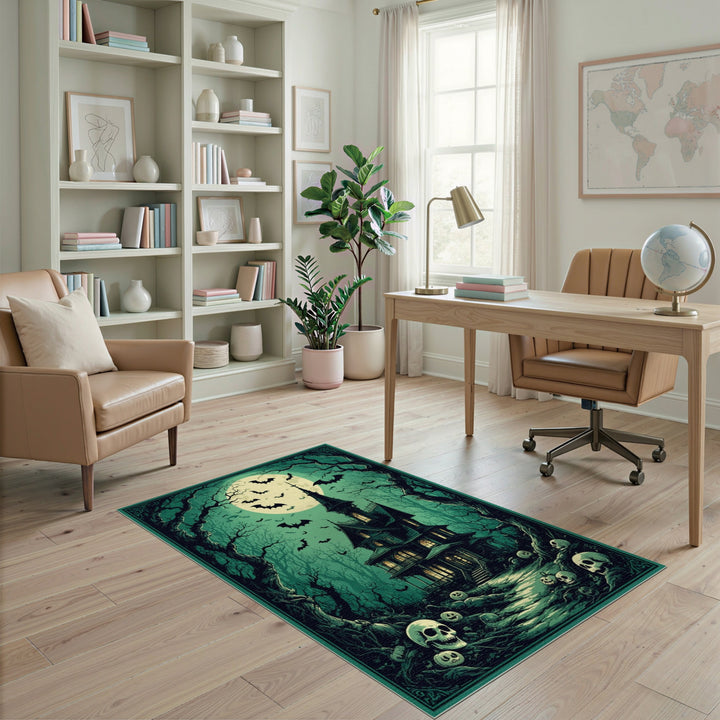 Haunted Mansion Spooky Area Rug