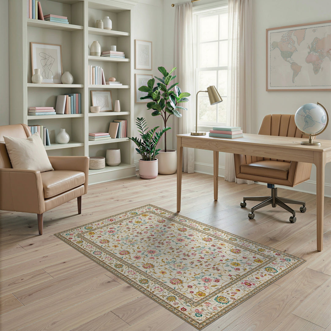 Vintage Floral Area Rug