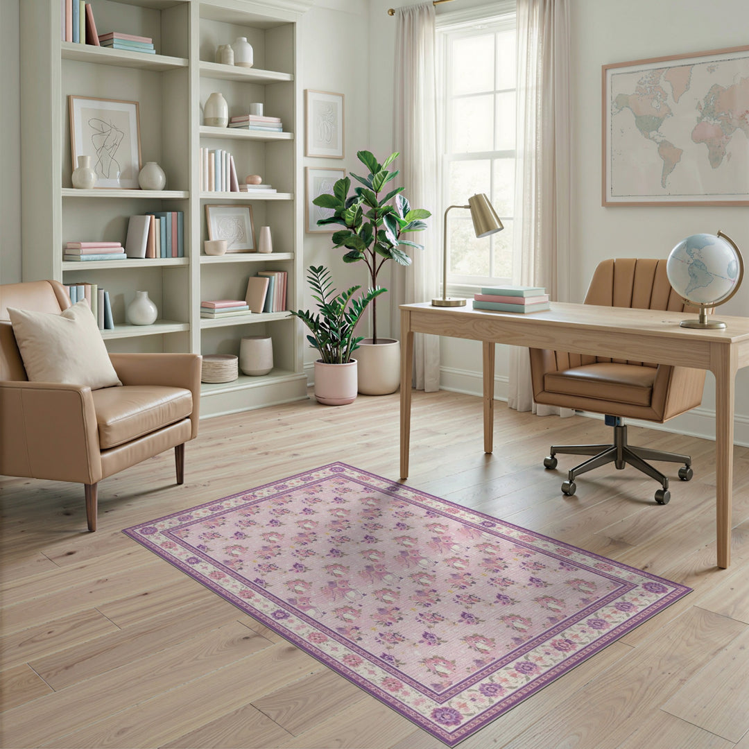 Pink Unicorn Kids Area Rug
