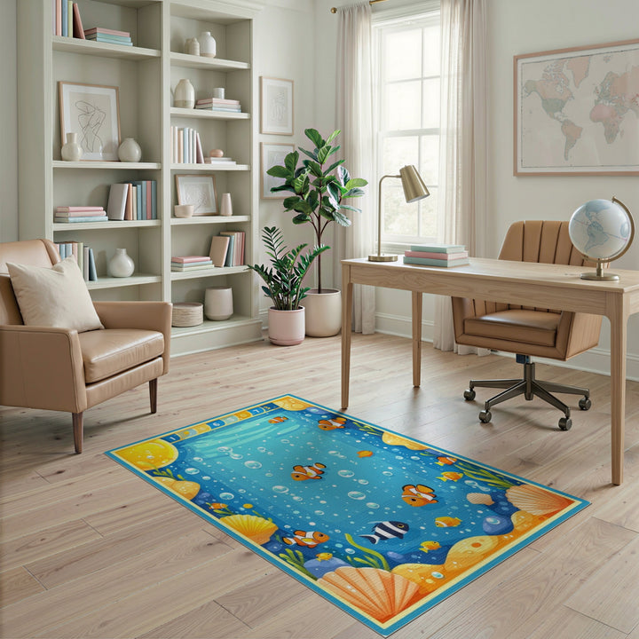 Clownfish Underwater Kids Area Rug