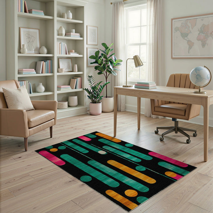 Vibrant Geometric Area Rug