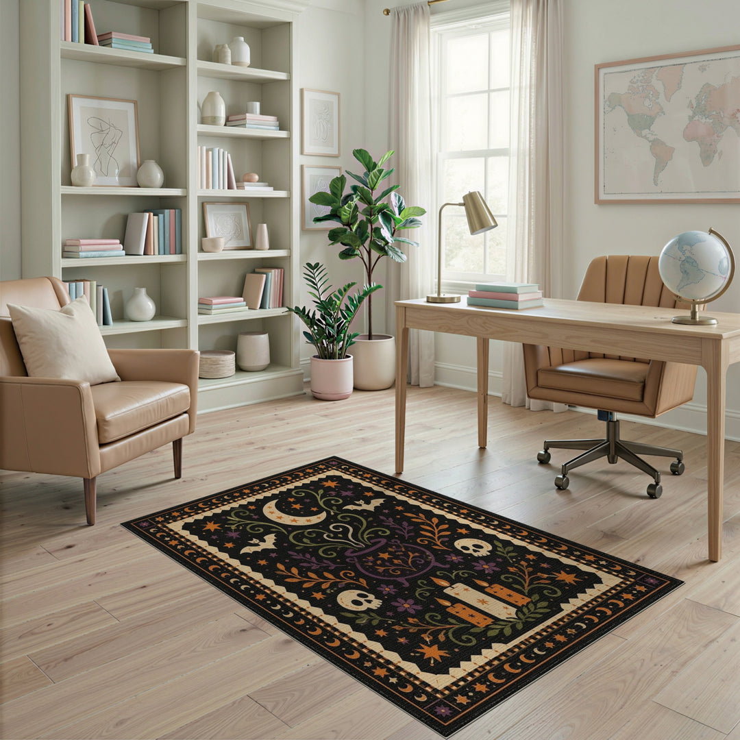 Multi-color and Patterns Mystic Cauldron Area Rug