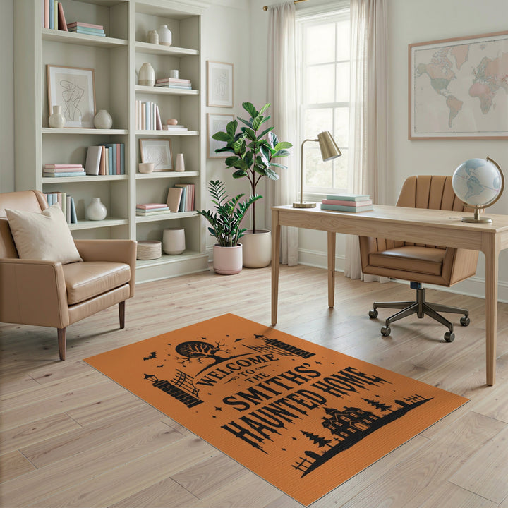 Smiths' Haunted Home Orange Area Rug