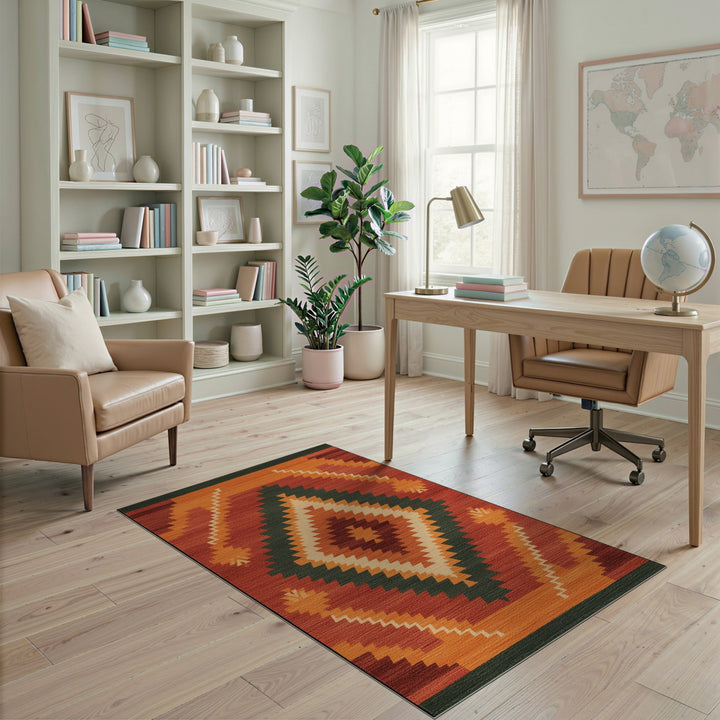 ODIKA Southwestern Diamond Area Rug