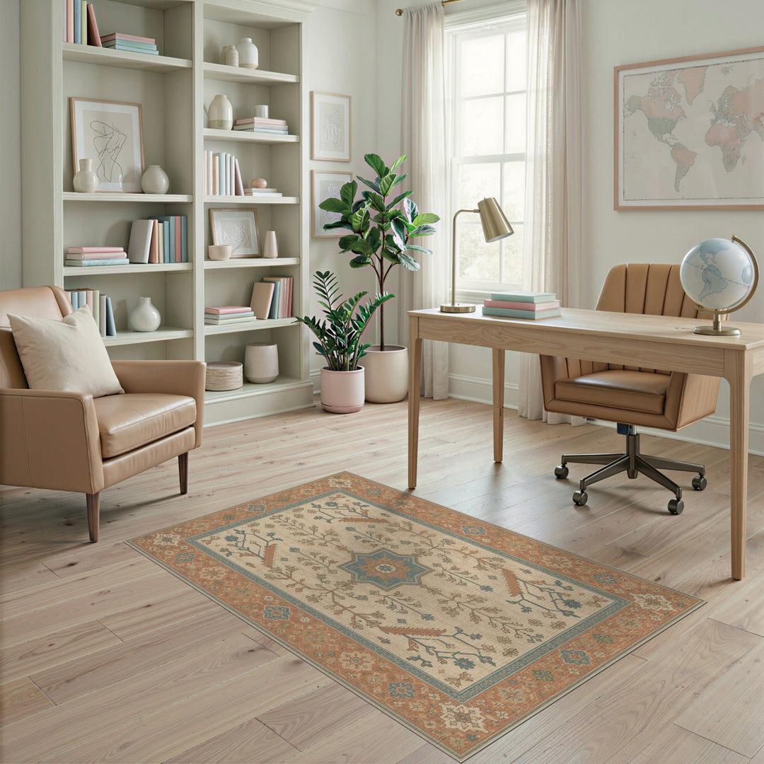 Blue and Teal Medallion Blue Teal Persian Medallion Area Rug