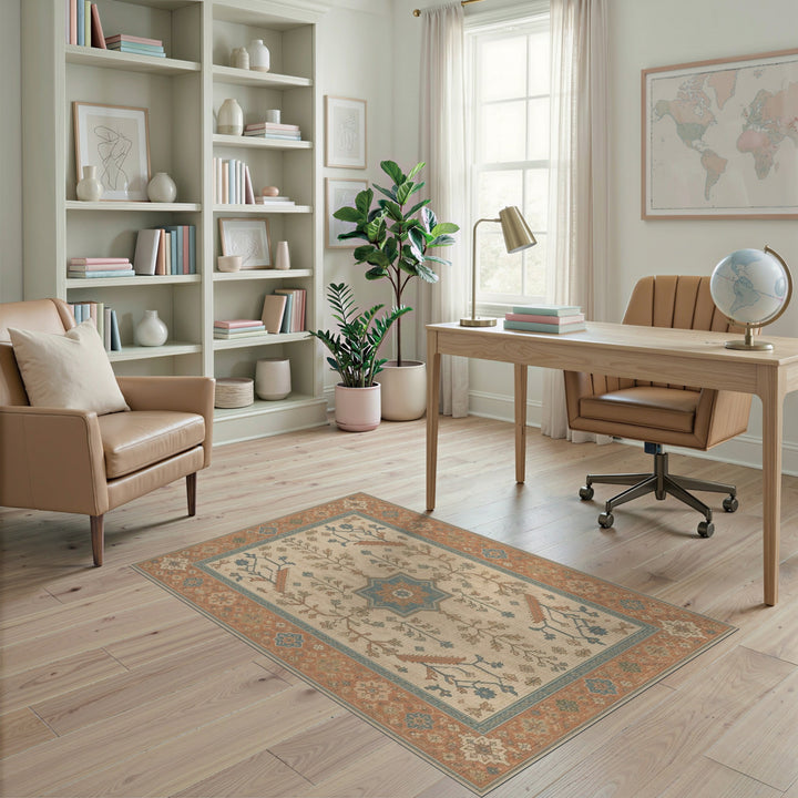 Blue and Teal Medallion Blue Teal Persian Medallion Area Rug