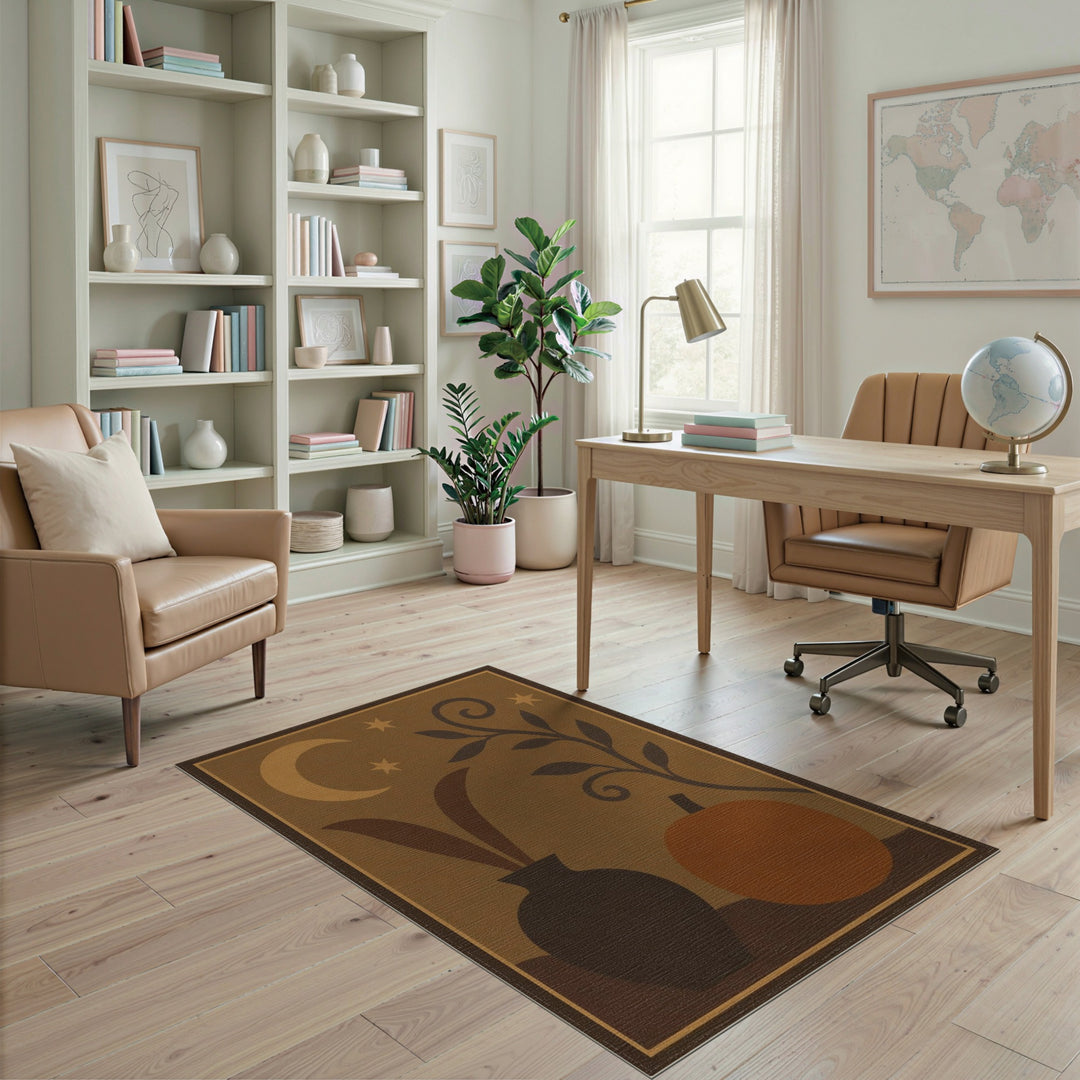 Harvest Moon Pumpkin Area Rug