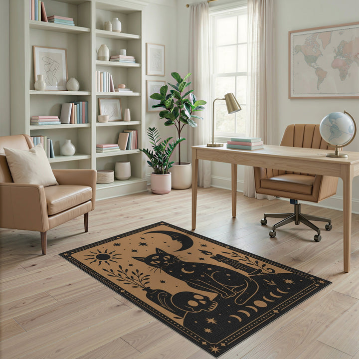 Mystical Three-Eyed Cat Area Rug