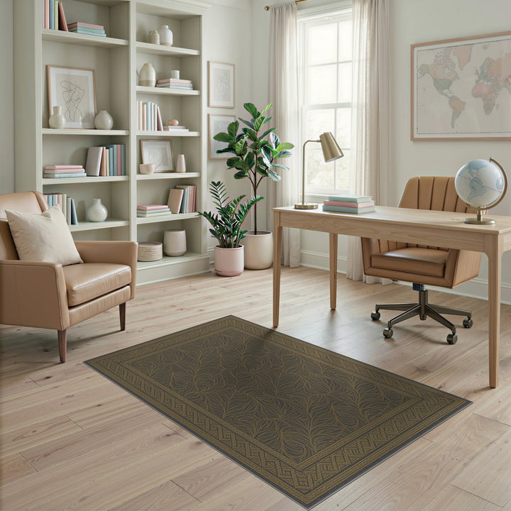 Gold Leaf Vintage Area Rug