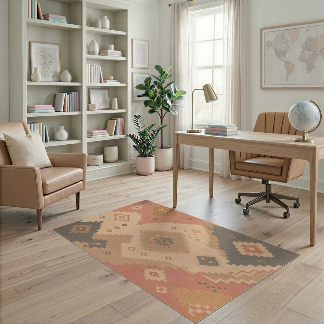 Geometric Southwestern Geometric Beige Area Rug