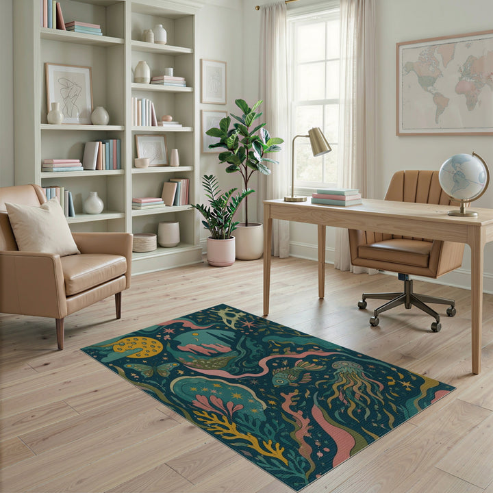 Boho Chic Celestial Ocean Area Rug
